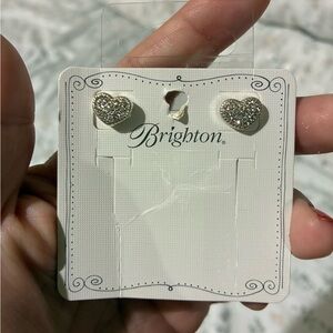 Brighton Silver Heart Earrings